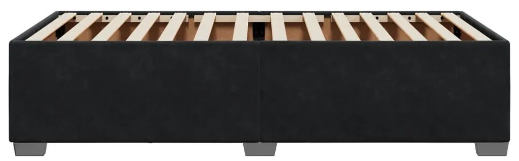 fekete bársony ágykeret 80 x 200 cm