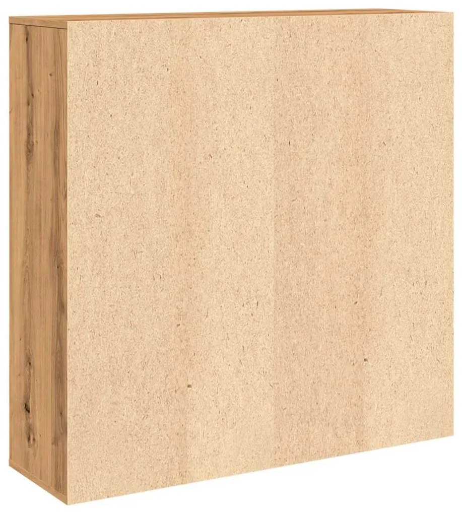 kézműves tölgy színű könyvszekrény 98 x 29 x 97,5 cm
