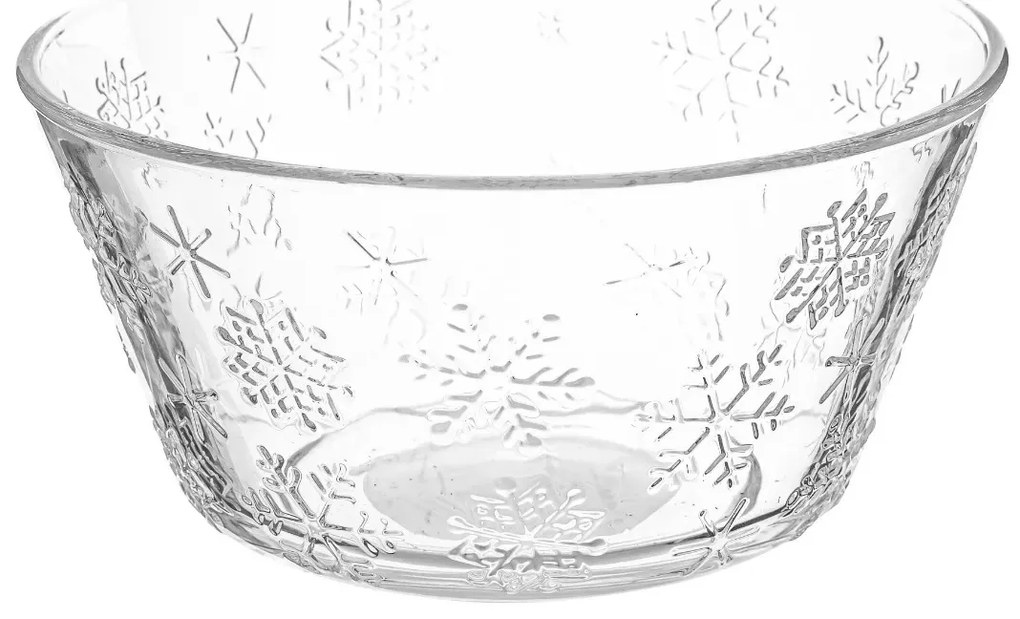 Altom Üveg tál Snowflakes 13 cm, 400 ml