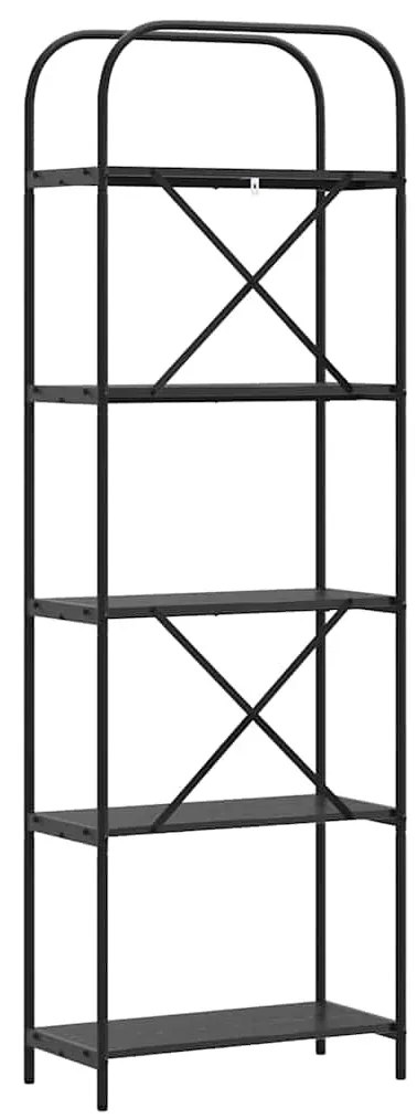 Könyvespolc Musta tammi 60 x 30 x 183 cm Faanyag