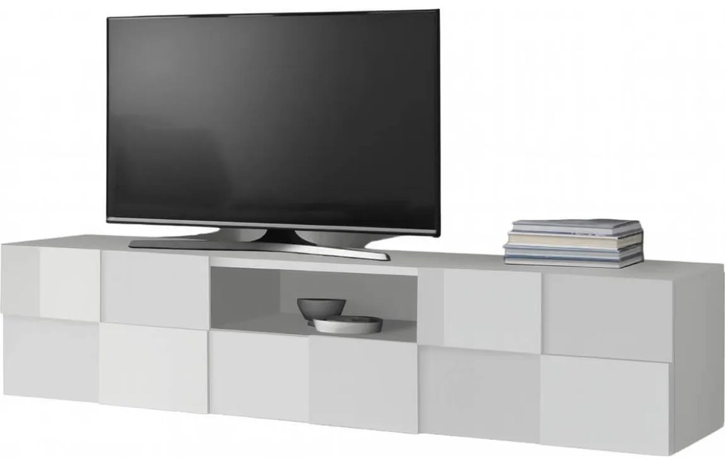 SERIAN fehér TV-szekrény