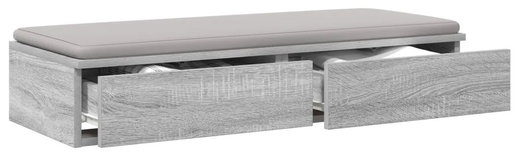 Ágyfiókok fiókkal Szürke sonoma 80 x 36.5 x 16.5 cm Faanyag