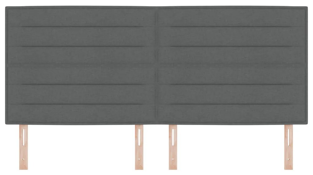 LED Fejtámla Vonaldizájn Sötétszürke 100 cm Szövet