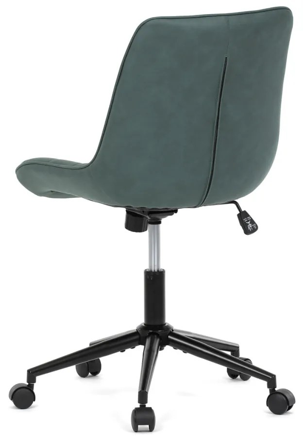Scaun de birou pivotant verde elegant cu tapițerie din material textil. KA-V3120