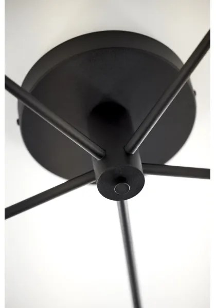 Jupiter 2047 - Felületre szerelhető csillár PRATO 5xG9/10W/230V fekete/bézs