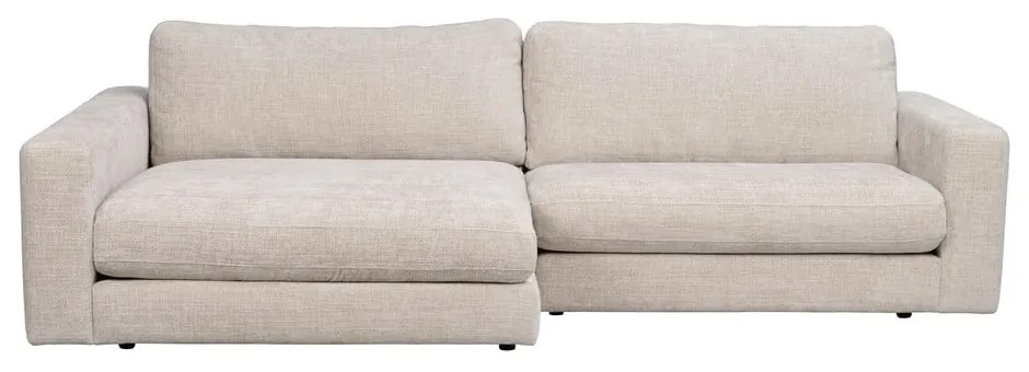 Krémszínű sarokkanapé (bal oldali) Duncan - Rowico