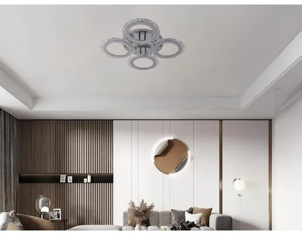 LED Dimmelhető felületre szerelhető csillár LED/55W/230V 3000-6500K + távirányító