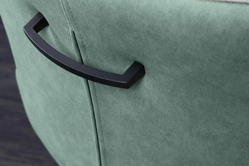Design forgószék Wendell szürke / zöld