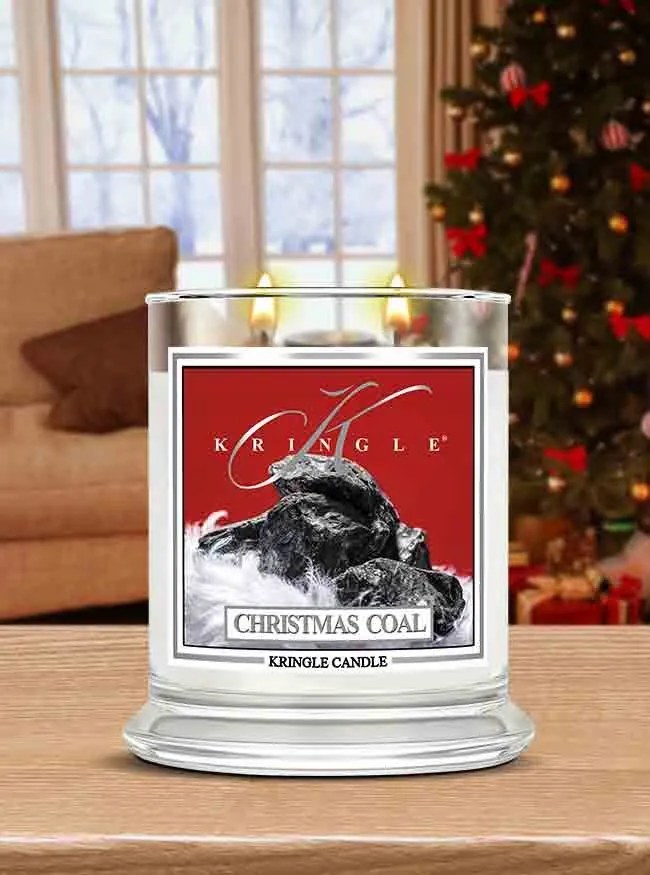 Közepes méretű Christmas Coal gyertya Kringle Candle