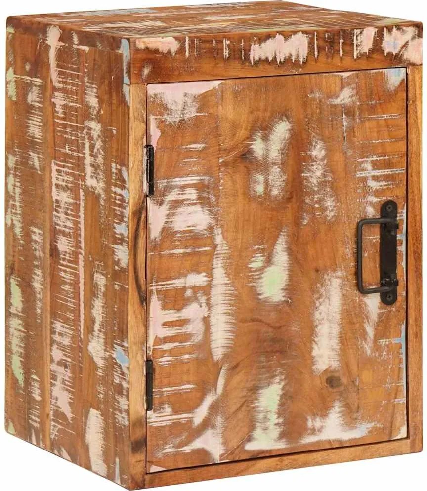 vidaXL Éjjeli asztal Barna 35 x 33 x 48 cm Tömör újrahasznosított fa