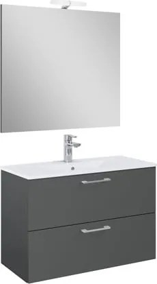 Ceramia Lea Fürdőszobabútor szett mosdóval 81,4x55x41,7 cm antracit LEASET80A