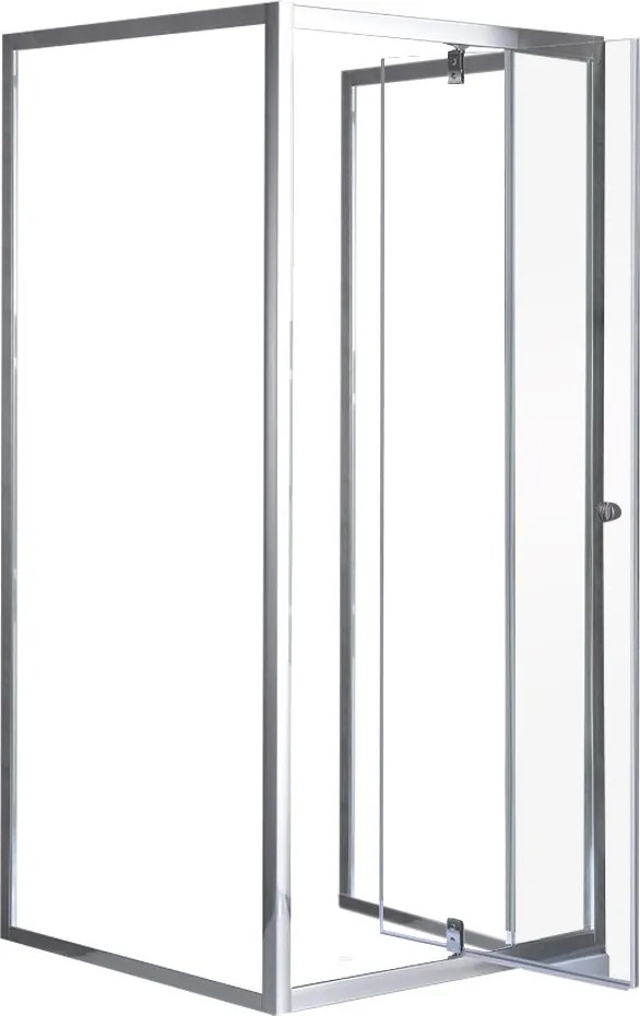 Flexi 90x90 cm falsíkra szerelhető szögletes zuhanykabin zuhanytálca nélkül