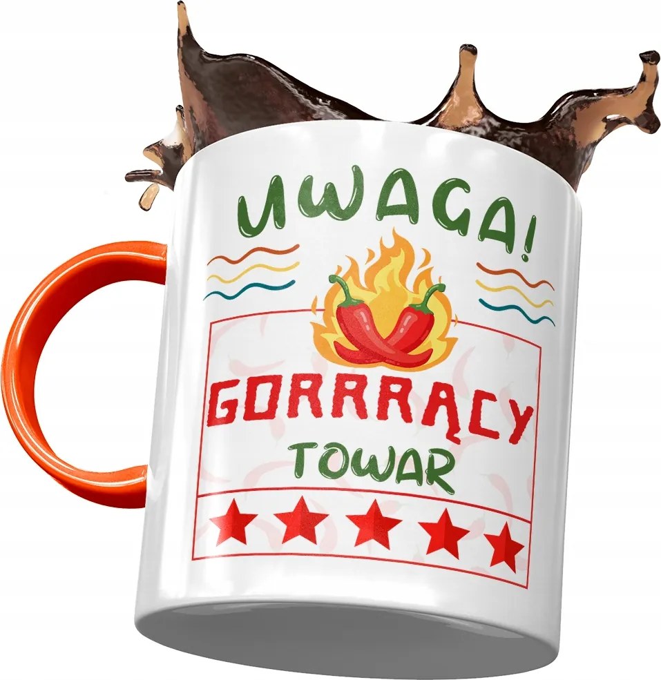 Bögre Narancssárga Vicces Megjegyzés Forró Áru Nyomtatott Fotóval