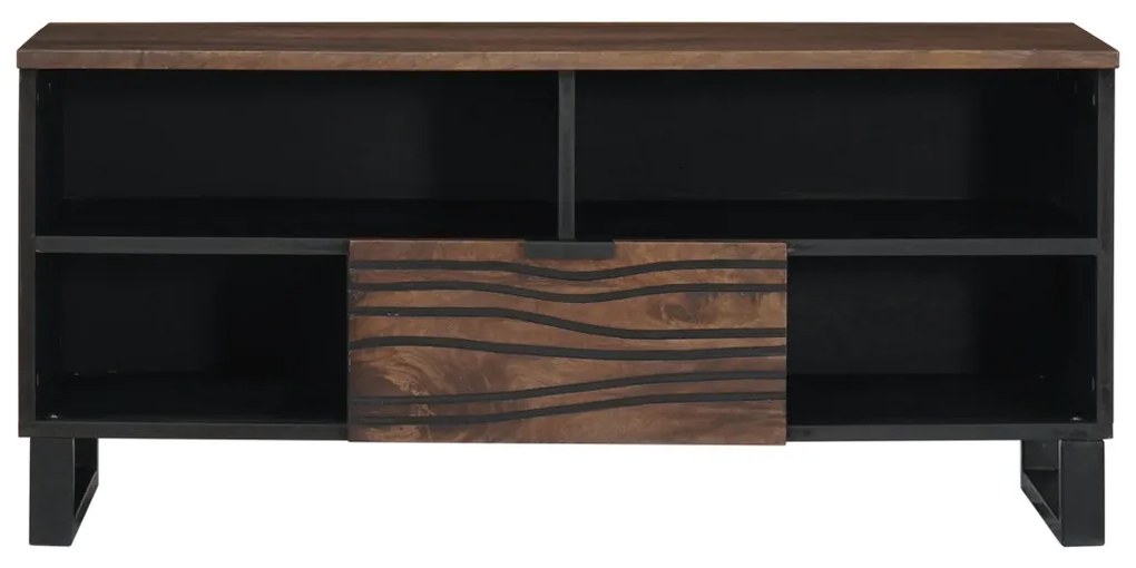 TV Szekrény - 100 x 33.5 x 46 cm, tömör mangófából készült.
