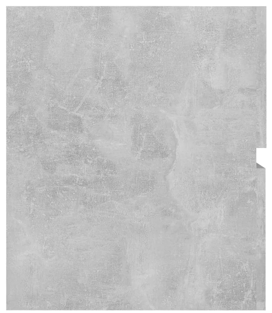 Betonszürke szerelt fa mosdószekrény 60 x 38,5 x 45 cm