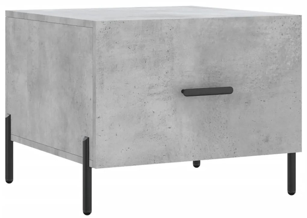 2 db betonszürke szerelt fa dohányzóasztal 50 x 50 x 40 cm