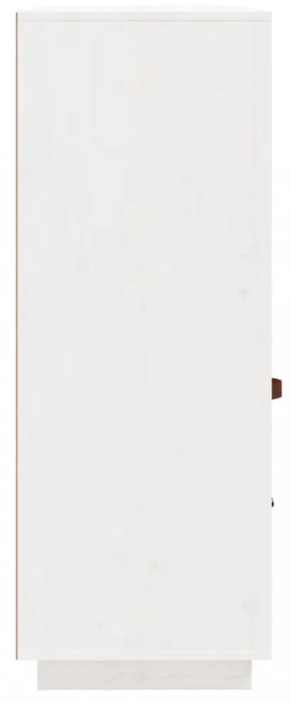fehér tömör fenyőfa magasszekrény 100 x 40 x 108,5 cm