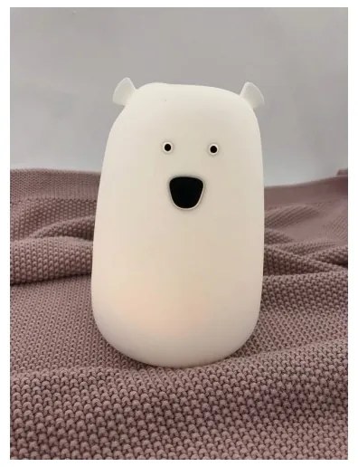 LED RGB gyerek érintős lámpa BEAR LED/0,8W/5V fehér + USB