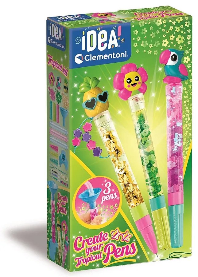 Színes Tropical tollkészítő készlet Clementoni