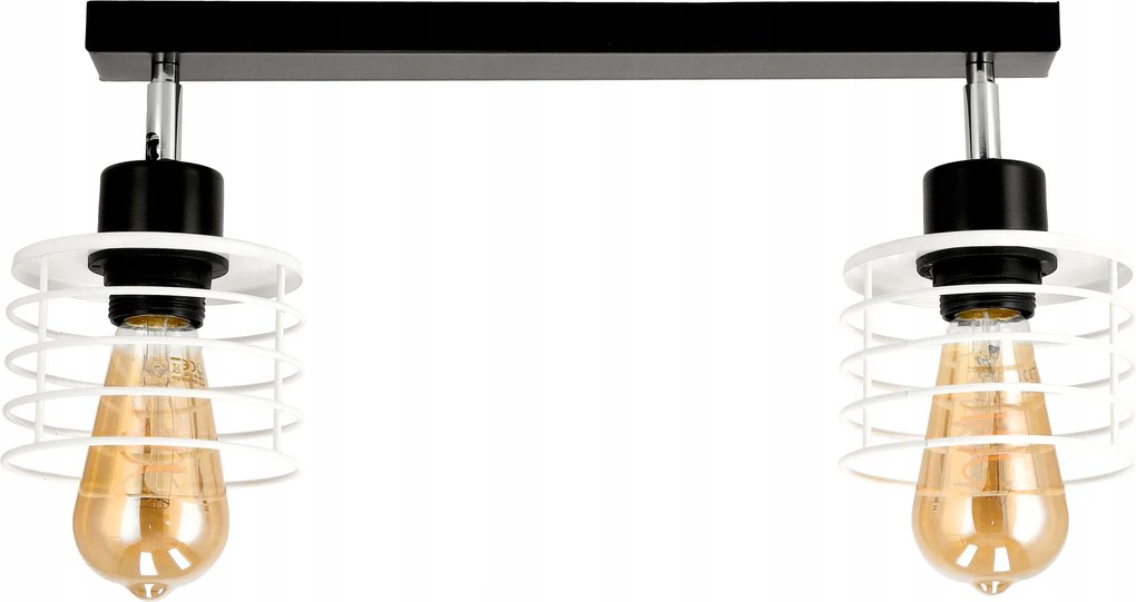 Mennyezeti lámpa Led fali lámpa Lámpabúra Fehér 2XE27