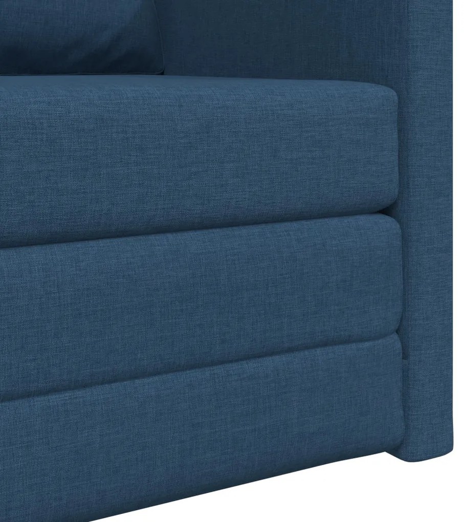 Pad Sofa Ágy 2-in-1 Kék 74x77x81 cm Szövet