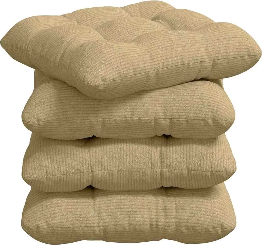 vidaXL Ülőpárnák 4 pcs Szürke zöld 40 x 40 cm Bársonyos szövet