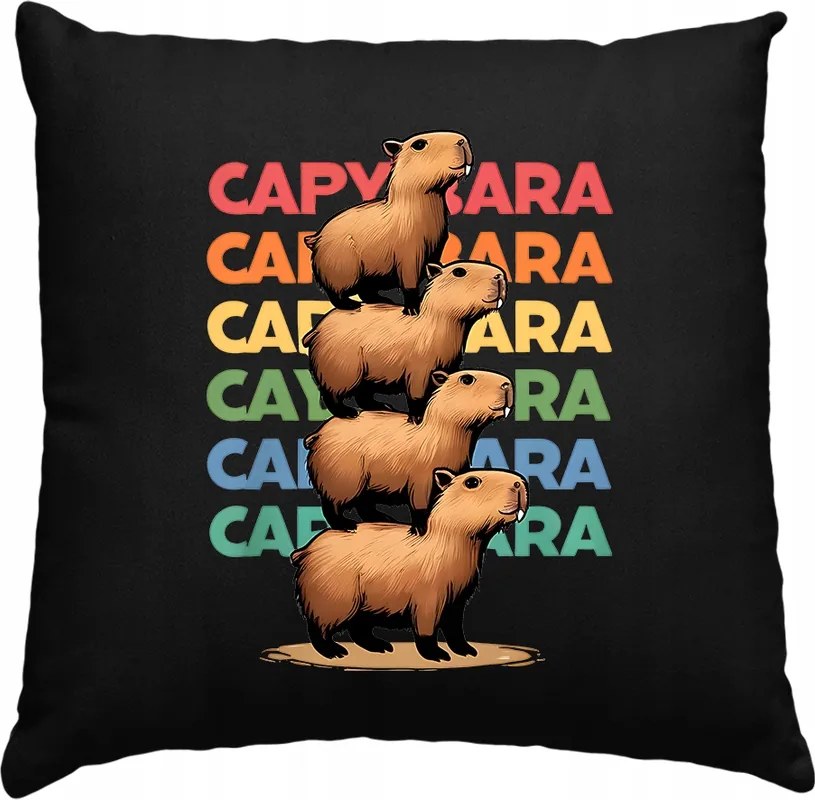 Kapibara capybara párna, fekete