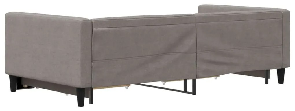 tópszínű kihúzható szövet heverő fiókkal 100 x 200 cm
