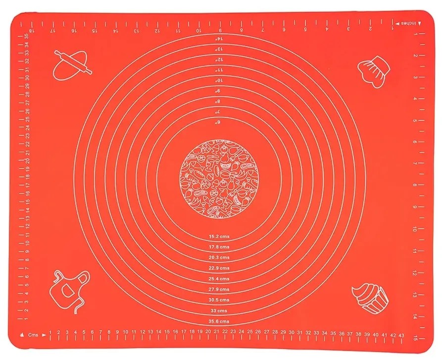Altom Szilikon henger 40 x 50 cm, piros