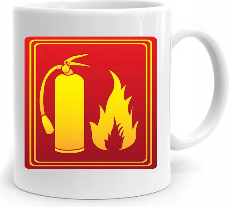 Ajándék Bögre Tűzoltó Készülék fényképes nyomtatással