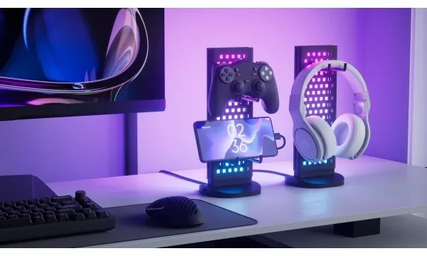 Nanoleaf N7602K00-1LB-LED RGBIC asztali töltőállomás 2700-6500K 5V fekete