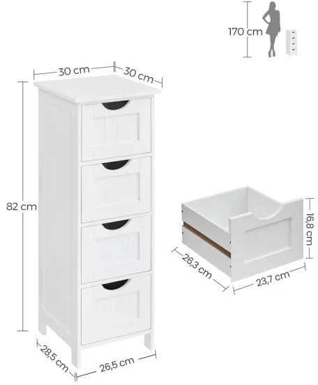 ZARA fehér szekrény