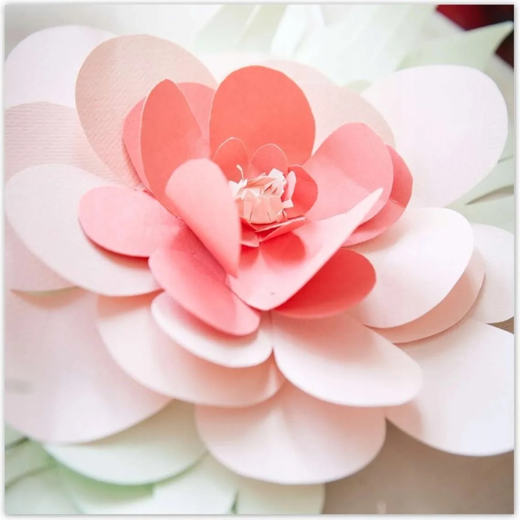 Poszterek 100x100 Origami Virágok papírból