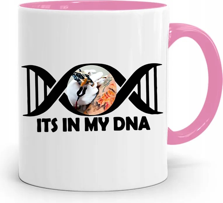 Tetoválóművésznek Tetováló Bögre Rózsaszín Ajándék fényképes nyomtatással