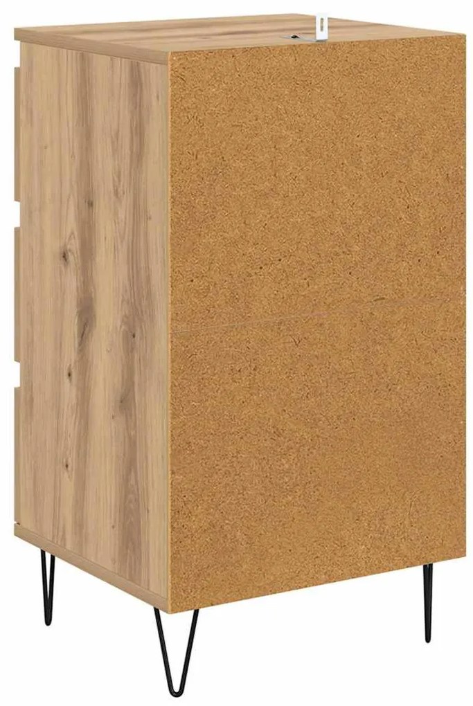 Széf fiókkal Artisan tölgy 40 x 35 x 70 cm Műszaki fa és vas