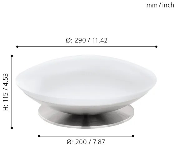 Eglo 33324 - LED RGBW dimmelhető asztali lámpa FRATTINA-C 1xLED/18W/230V matt króm