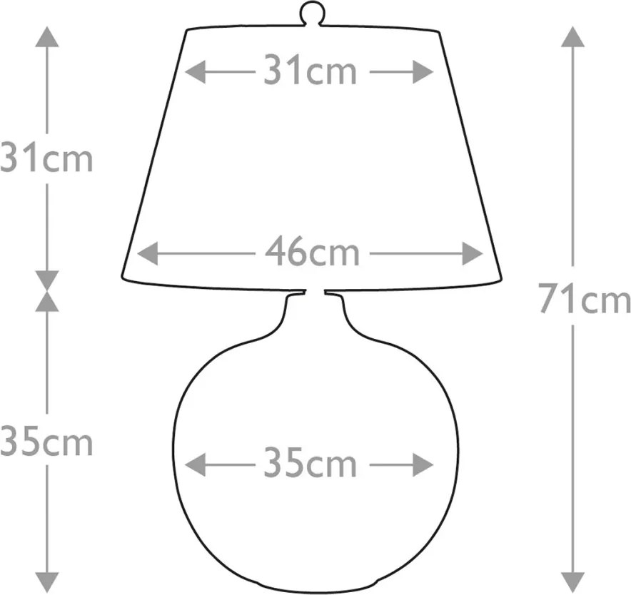 Elstead Lighting OTTOMAN OTTOMAN-TL Asztali lámpa 1x60W/E27