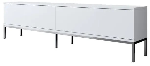 TV szekrény Lord - White, Silver