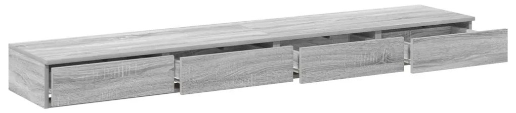 Ágyfiókok fiókkal Szürke sonoma 200 x 36.5 x 16.5 cm Faanyag