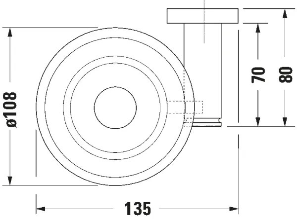 Duravit 99174600 - Fali szappantartó D-CODE bal oldali matt fekete
