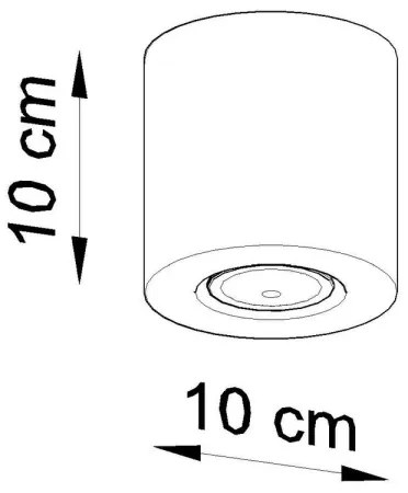 Sollux SL.0488 - Spotlámpa ORBIS 1xGU10/10W/230V beton