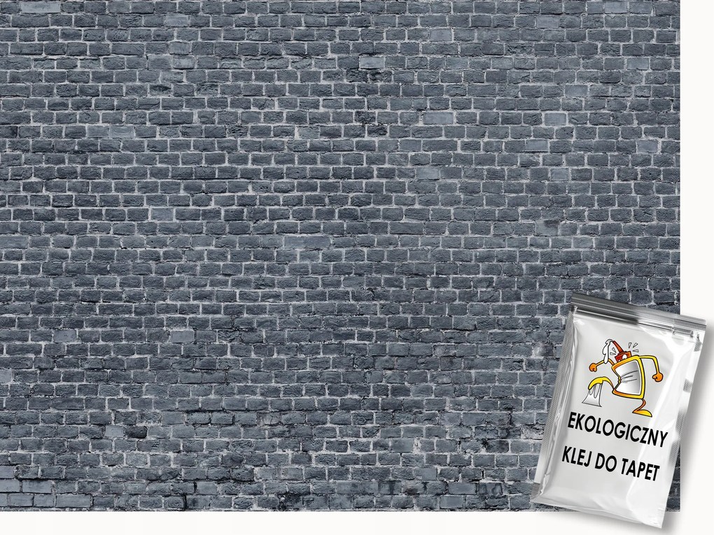 Fotótapéta Flizelina Fal Szürke Tégla Szerkezet Antracit 200x140 ragasztó
