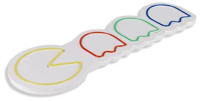 Műanyag LED-es fali dekoráció, Pacman - Multicolor