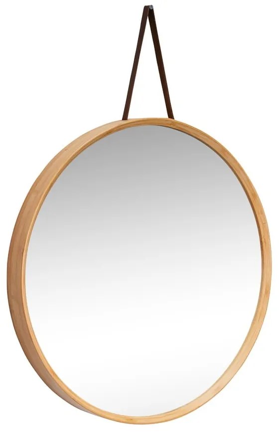 Fali tükör bambusz kerettel ø 60 cm Mood – Hübsch