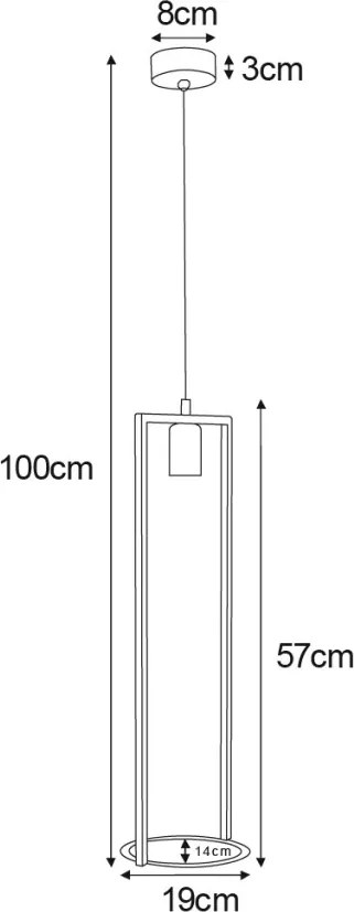 KAJA K-4038 ESTERA Fekete Színű Függeszték 1xE27 15W IP20