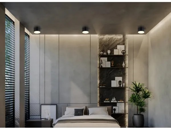 Globo 56964S - LED mennyezeti lámpa RAYMOND LED/12W/230V 3000K átm. 15 cm fekete