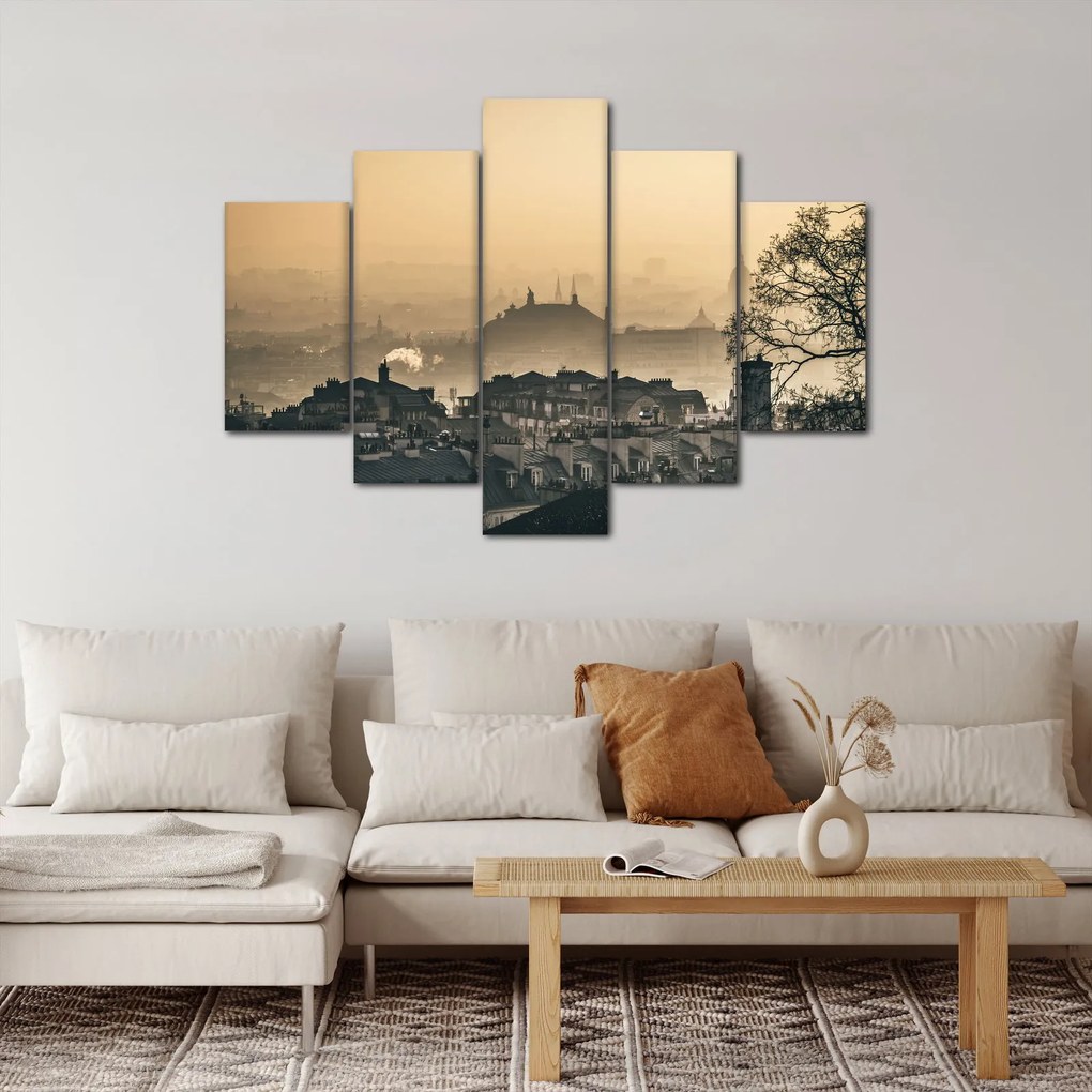 Kép - Város köd alatt (150x105 cm)