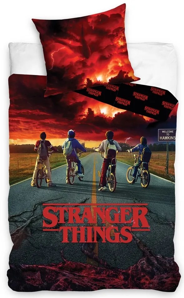 Stranger Things Storm Guards pamut ágynemét, 140 x200 cm, 70 x 90 cm