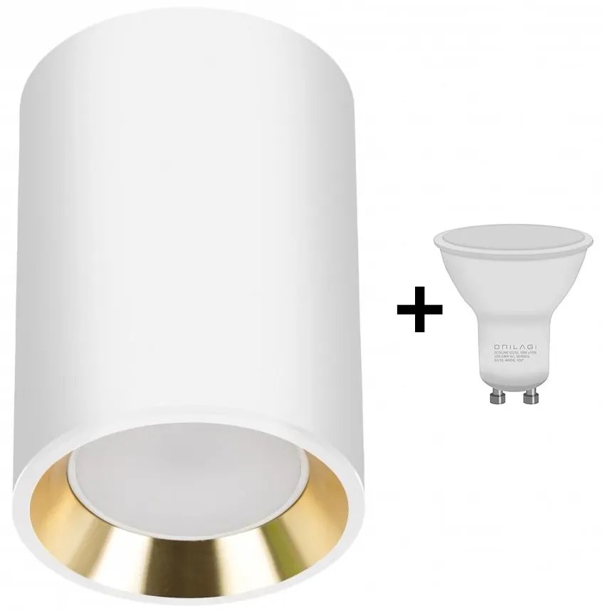 LED spotlámpa CHLOE 1xGU10/6W/230V kerek fehér/arany