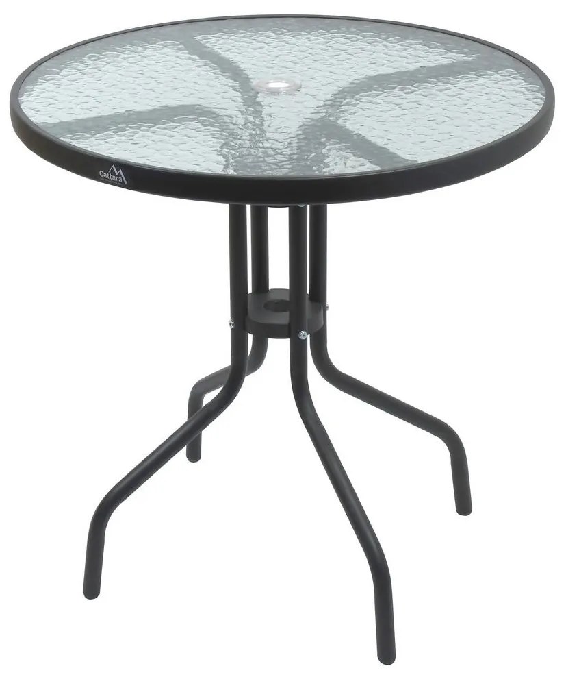 Compass Kerti asztal á. 70 cm fekete CP0180
